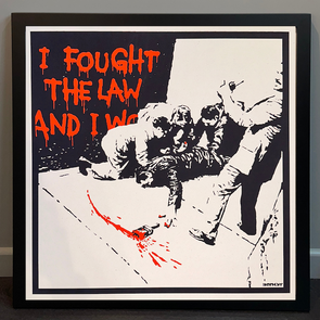West Country Prince - 'I Fought The Law' Banksy Replica FRAMED TO ORDER