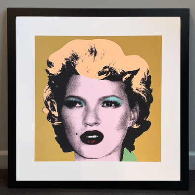 West Country Prince - 'Kate Moss (Gold)' Banksy Replica FRAMED TO ORDER