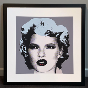 West Country Prince - 'Kate Moss (Grey)' Banksy Replica FRAMED TO ORDER