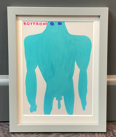 David Shrigley - 'Boyfriend' (Mini Postcard Print)