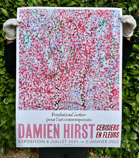 Damien Hirst - 'Cherry Blossoms Paris Exhibition Poster (Colourful Blossom)'