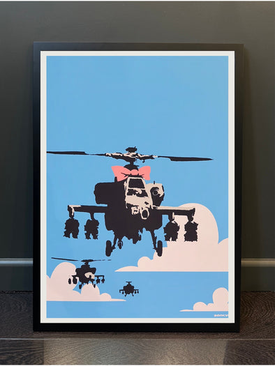West Country Prince - 'Happy Choppers' Banksy Replica FRAMED TO ORDER