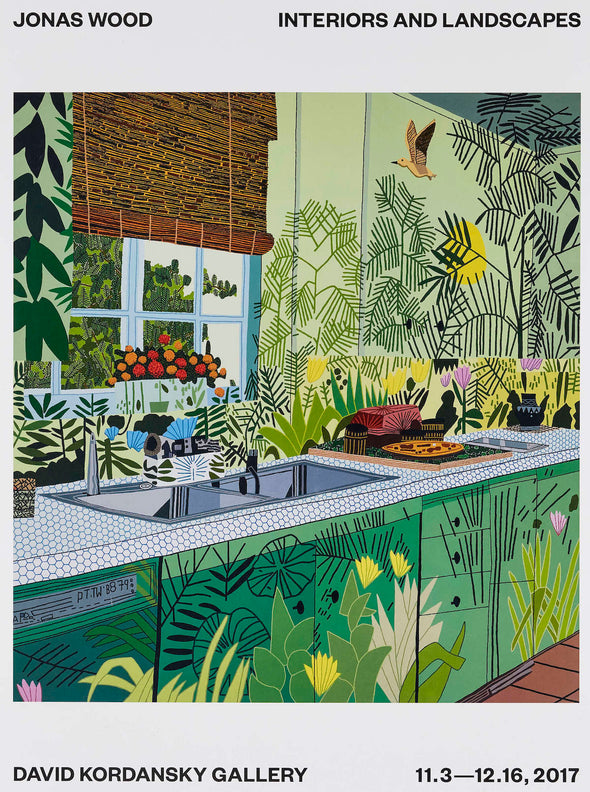 Jonas Wood - 'Interiors and Landscapes' (Exhibition Poster)