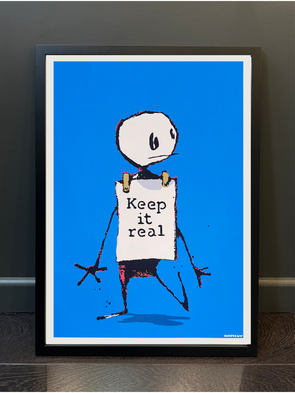 West Country Prince - 'Keep It Real' Banksy Replica FRAMED TO ORDER