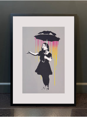 West Country Prince - 'Nola' (Multi-coloured Rain) Banksy Replica FRAMED TO ORDER