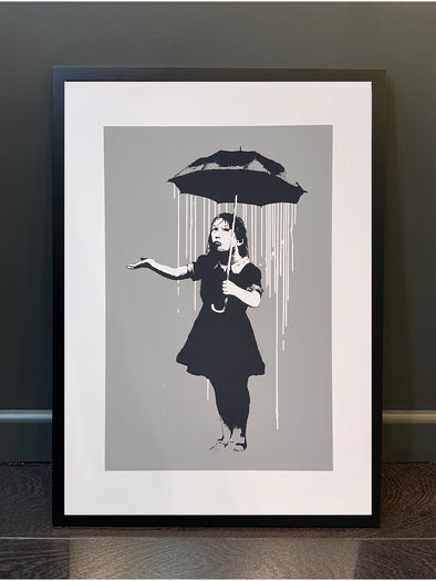 West Country Prince - 'Nola' (White Rain) Banksy Replica FRAMED TO ORDER