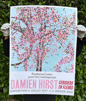 Damien Hirst - 'Cherry Blossoms Paris Exhibition Poster (Wonderful World Blossom)'